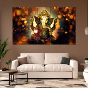 SET OF 5 DIGITAL WALL PAINTING